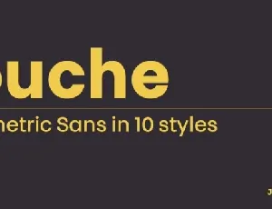 Touche Family font