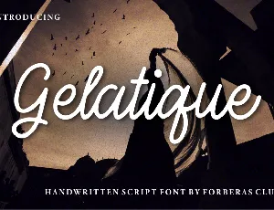 Gelatique font