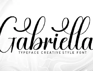 Gabriella Script Typeface font