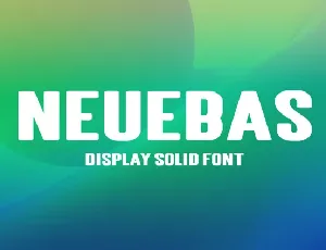 Neuebas font