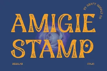 Amigie Stamp font