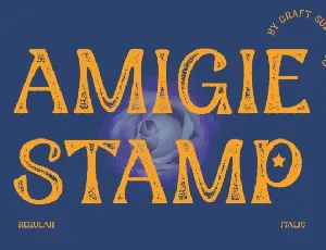 Amigie Stamp font