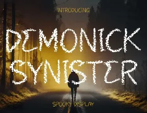 Demonick Synister font