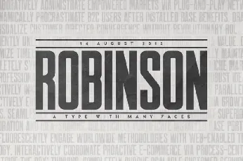 Robinson font