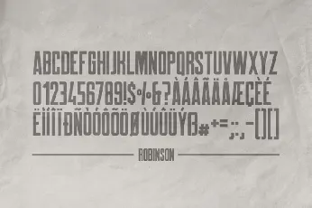 Robinson font