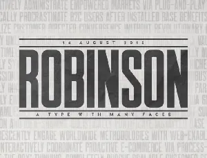 Robinson font