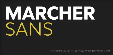 Marcher font