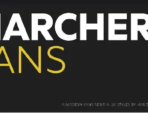 Marcher font