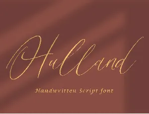 Hulland font