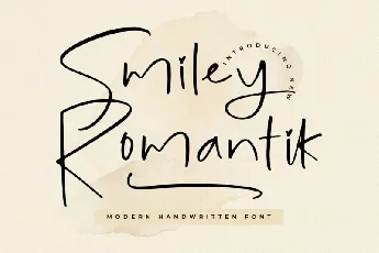 Smiley Romantik font