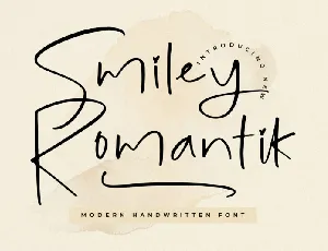 Smiley Romantik font