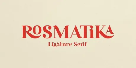 Rosmatika Serif Family font