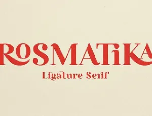 Rosmatika Serif Family font