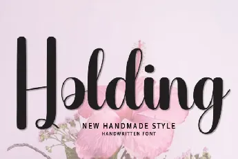 Holding Script font