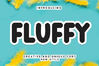 Fluffy Display font