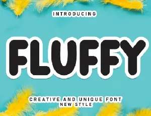 Fluffy Display font