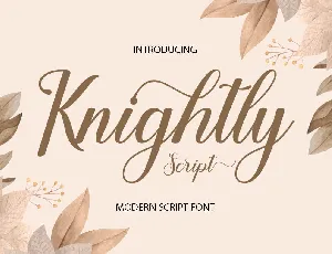 Knightly Script font