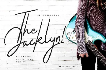 The Jacklyn Signature font