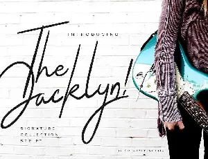 The Jacklyn Signature font