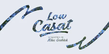 Low Casat Light Free font