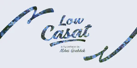 Low Casat Light Free font