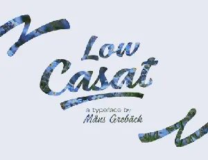 Low Casat Light Free font