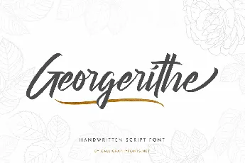 Georgerithe Demo font