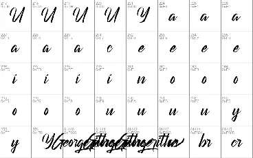 Georgerithe Demo font