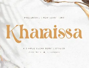 Kharaissa Free Trial font