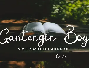 Gantengin Boy font