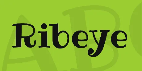 Ribeye font