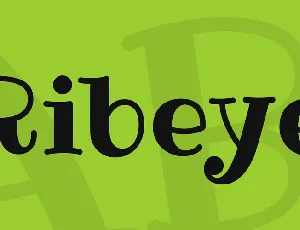 Ribeye font