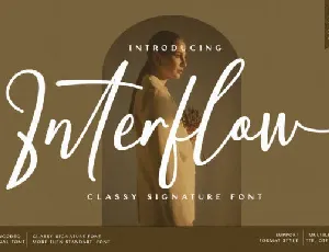 Interflow font