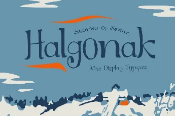 Halgonak Display font