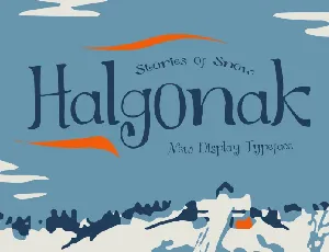 Halgonak Display font