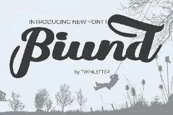 Biund Script font