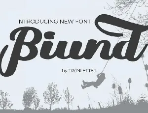 Biund Script font