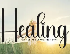 Healing Script font