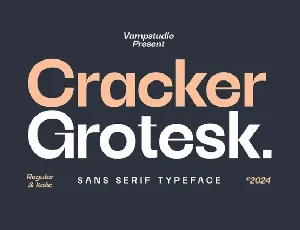 Cracker Grotesk font