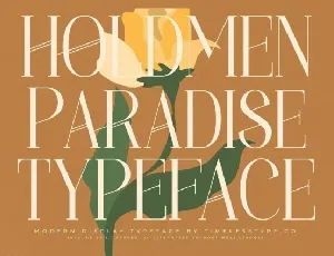 Holdmen Paradise font