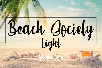 Beach Society Brush Free Download font