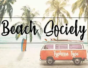 Beach Society Brush Free Download font