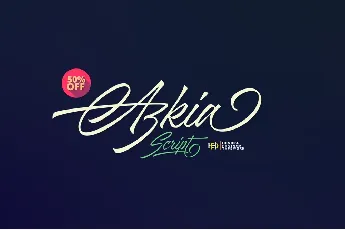 Azkia Script Free font