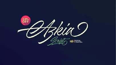 Azkia Script Free font