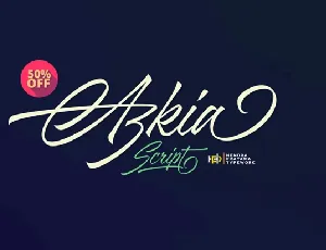 Azkia Script Free font