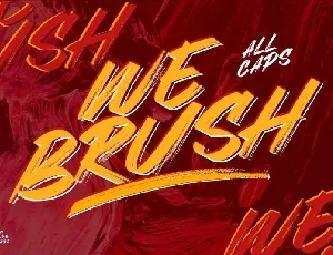 Webrush Brush Free font