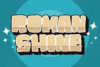 ROMAN SHINE font