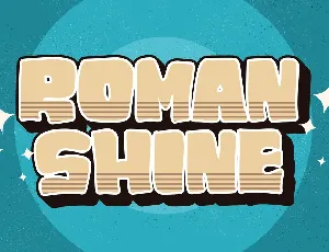 ROMAN SHINE font