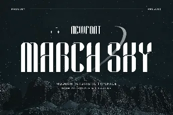 MARCH SKY Free Trial font