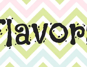 Flavors font